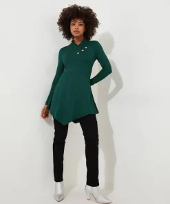 All New Button Jersey Tunic