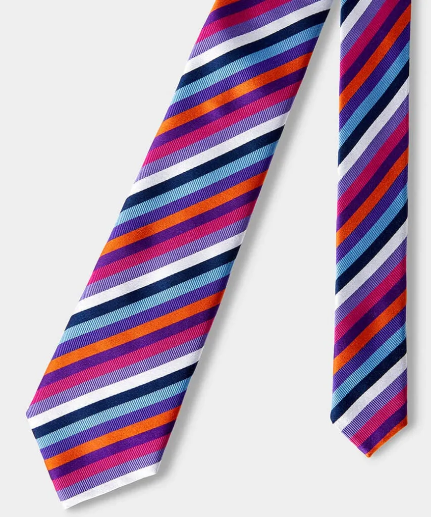 All The Jazz Stripe Silk Tie
