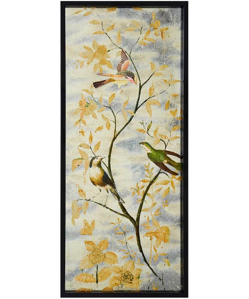 Autumnal Birds Pretty Printed Mirror