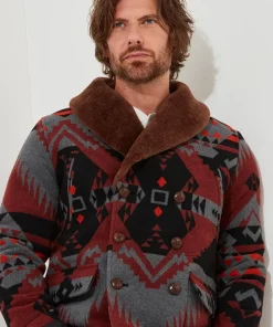 Aztec Fur Collar Coat