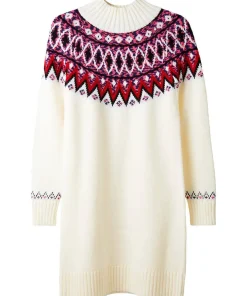 Beautifully Bright Knitted Jumper Dress