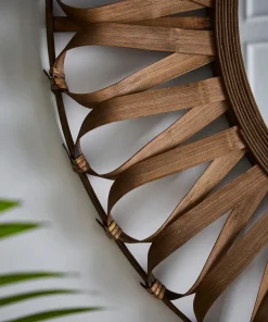 Boho Bamboo Wall Mirror