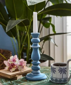 Brilliant Blue Candlestick Holder