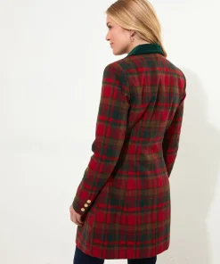 Camilla Checked Longline Coat