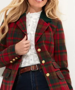 Camilla Checked Longline Coat