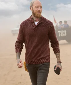 Carefree Washed Funnel Knit