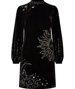 Celestial Skies Velvet Dress