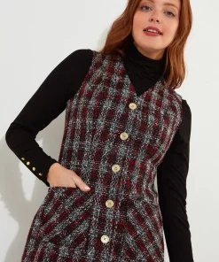 Check Pinafore Dress