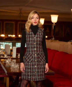 Check Pinafore Dress
