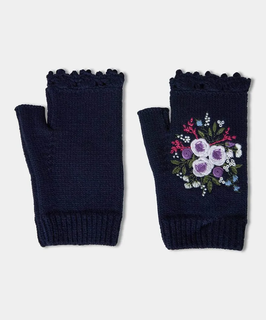Cosy Cottage Embroidered Mitts