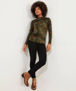 Danielle Flocked Top