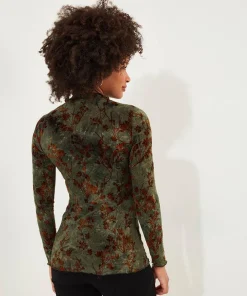 Danielle Flocked Top