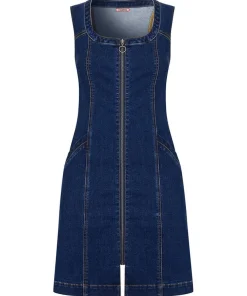 Dawn Denim Zip Through Pinafore