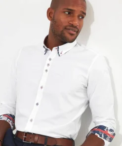 Delightful Double Collar Shirt