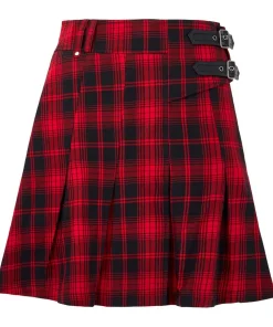 Dixie Check Pleated Skirt