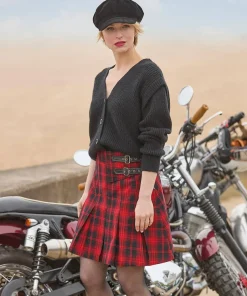 Dixie Check Pleated Skirt