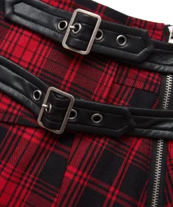 Dixie Check Pleated Skirt