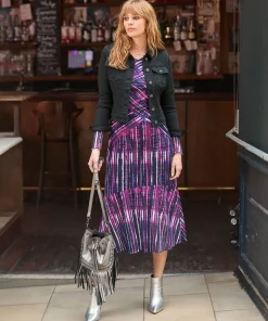 Elsa Printed Mesh Dress