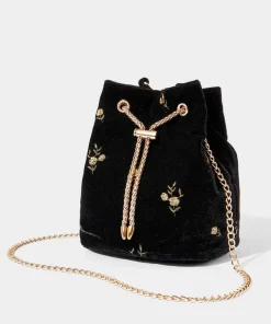 Evening Rose Velvet Bag