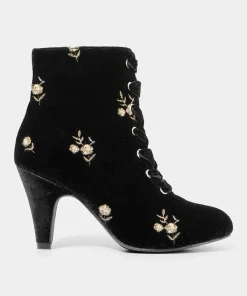 Evening Rose Velvet Boots
