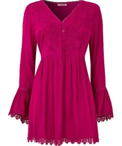 Ever So Pretty Embroidered Tunic Top