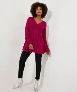 Ever So Pretty Embroidered Tunic Top