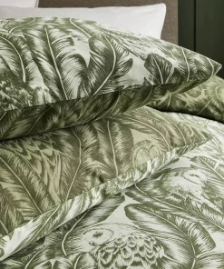 Feathered Owl Cotton Slub Reversible Duvet Set