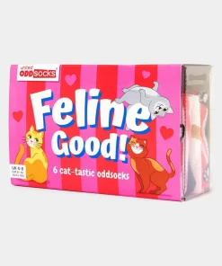 Feline Good Cat Odd Socks