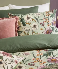 Floral Harmony Cotton Slub Duvet Set