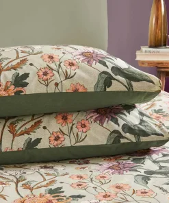 Floral Harmony Cotton Slub Duvet Set