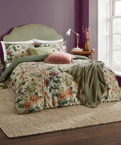 Floral Harmony Cotton Slub Duvet Set