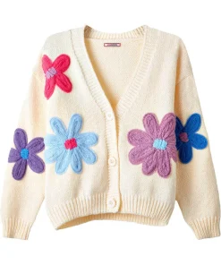Freya Floral Applique Cardigan