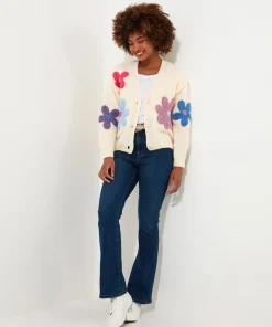 Freya Floral Applique Cardigan