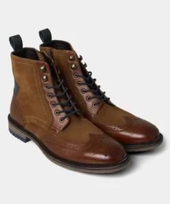 Gents Club Mixed Leather Boots