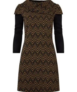 Geo Jacquard Layered Tunic