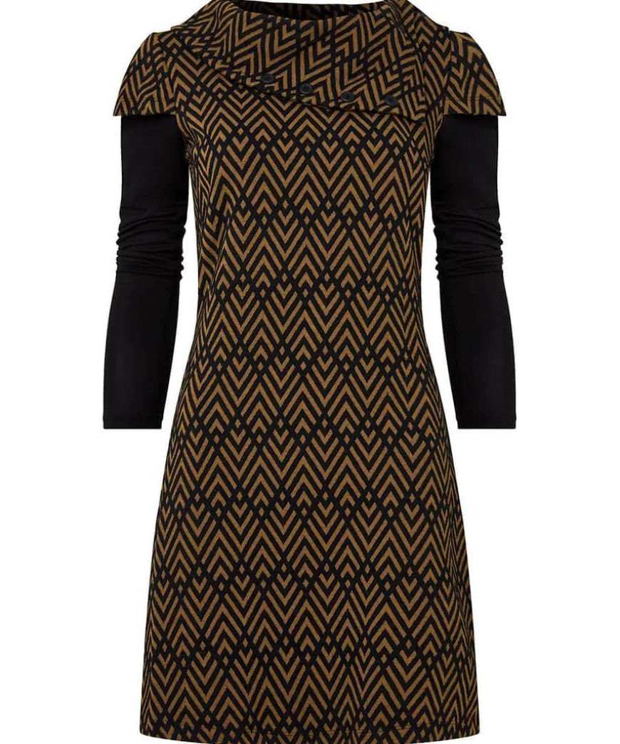 Geo Jacquard Layered Tunic