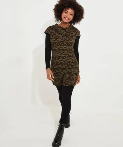 Geo Jacquard Layered Tunic