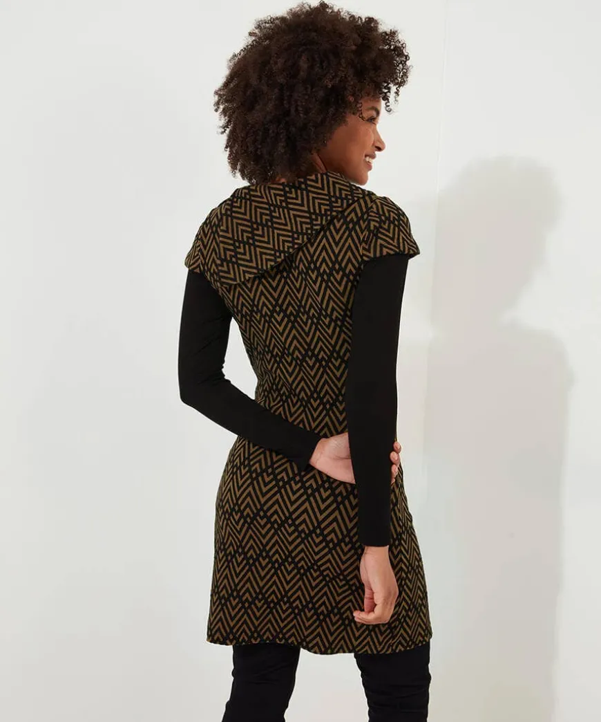 Geo Jacquard Layered Tunic