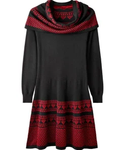 Glamorous Glitter Knit Dress With Snood