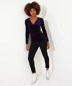 Glamorous Velour Wrap Top