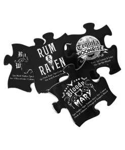 Gothic Cocktails Jigsaw Coaster Set