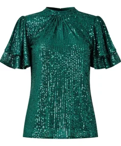 Green Goddess Sequin Top