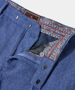 Handsome Herringbone Trousers