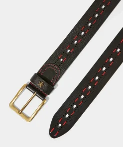 Harness Stitched Leather Belt