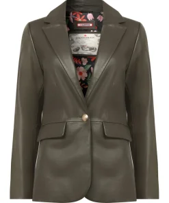 Lavish Leather Blazer