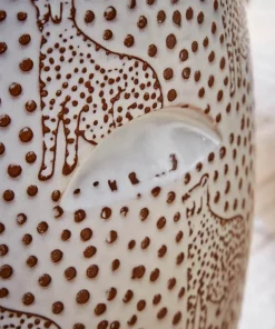 Lavish Leopard Ceramic Stool