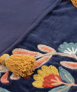 Lavish Leopard Embroidered Throw
