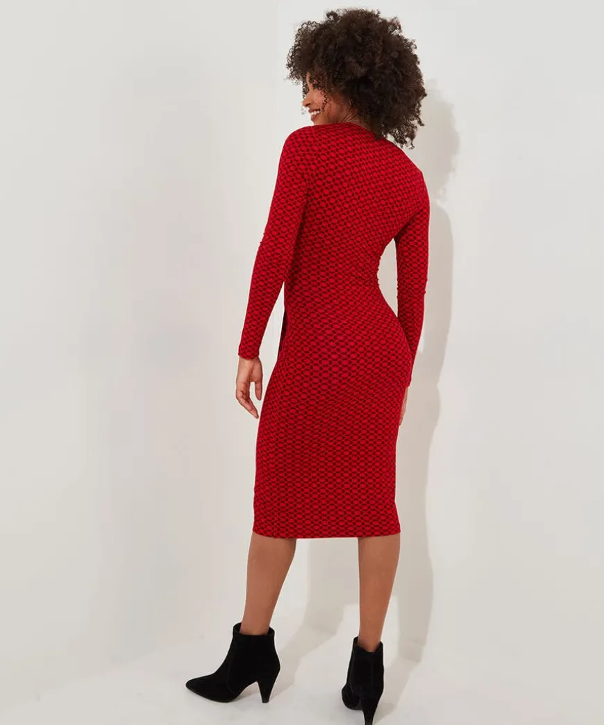 Lola Geo Jersey Dress