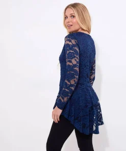 Loretta Lace Zip Top