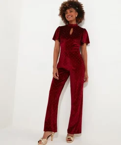 Loretta Velour Jumpsuit